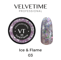 VELVET Декоративный гель Ice and Flame 03 (6g)