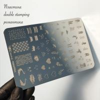 Пластина для стемпинга Double Stamping Романтика 9,5*14,5 см